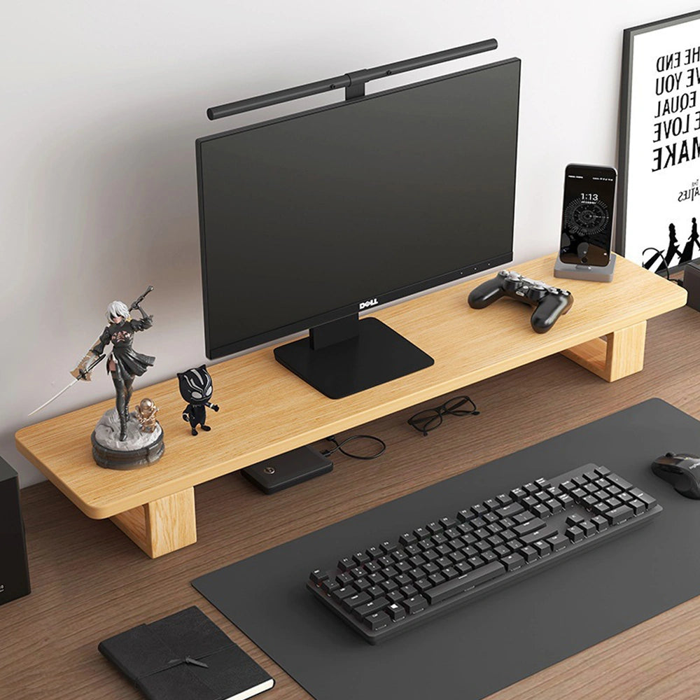 Wooden Monitor Stand Riser Organizer for Desk