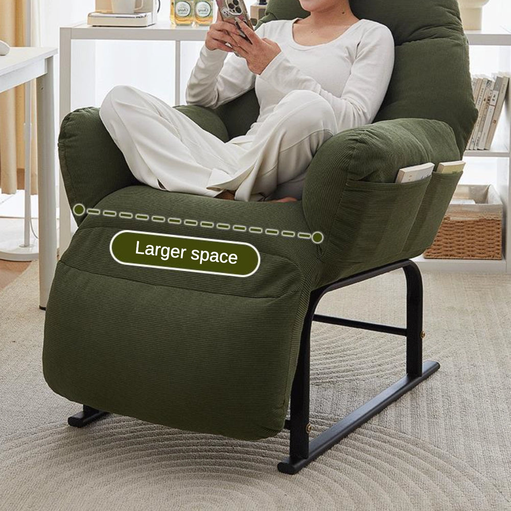 green-corduroy-adjustable-recliner-chair-cushioned-armchair-2