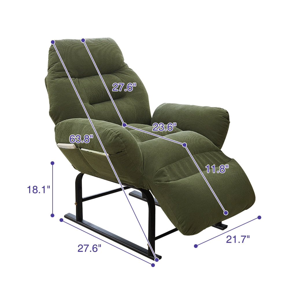 green-corduroy-adjustable-recliner-chair-cushioned-armchair-8