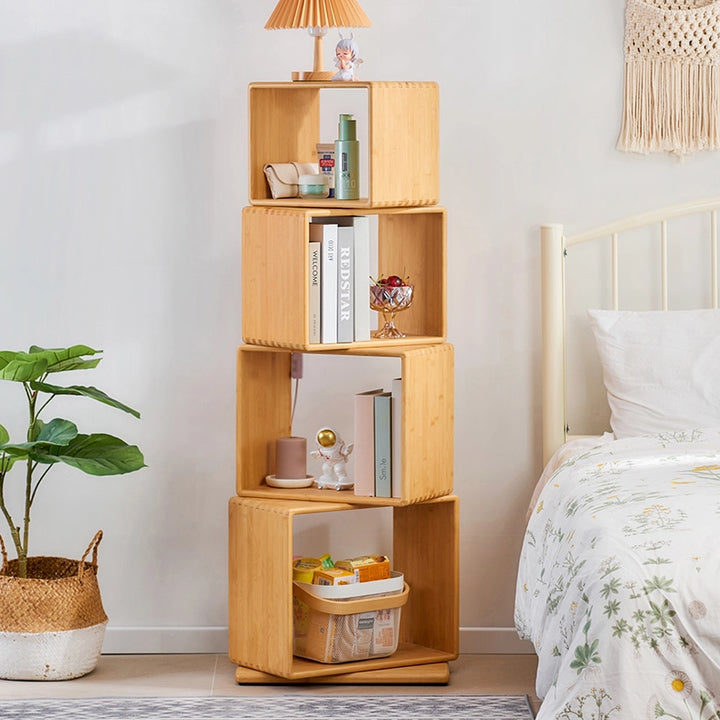 Individually Rotating Bookcase Revolving Display Rack