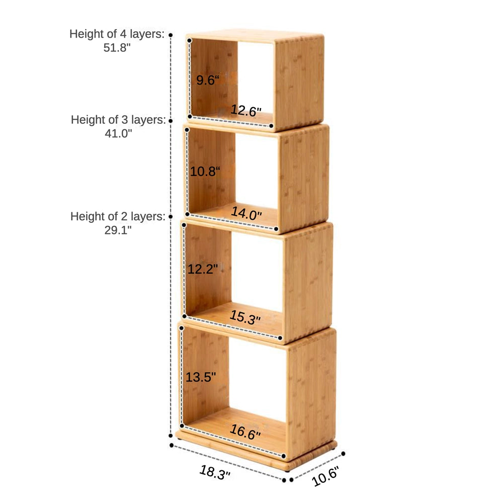 Individually Rotating Bookcase Revolving Display Rack