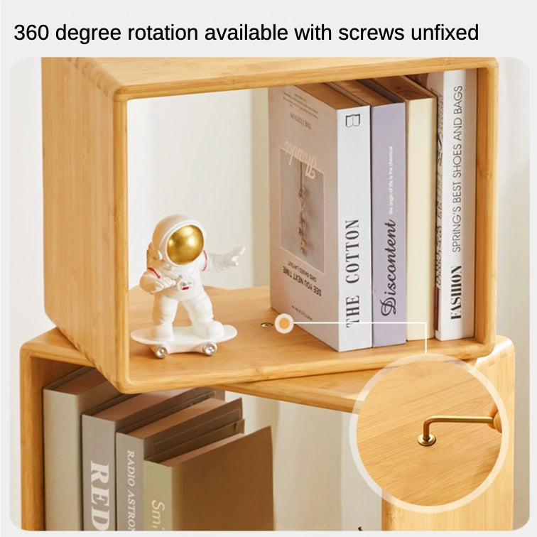 Individually Rotating Bookcase Revolving Display Rack