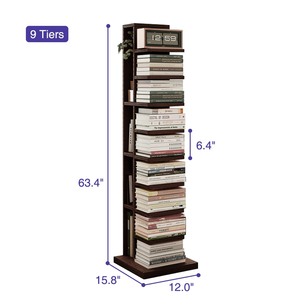 Modern Vertical Invisible Bookshelf Closed Back Bookcase