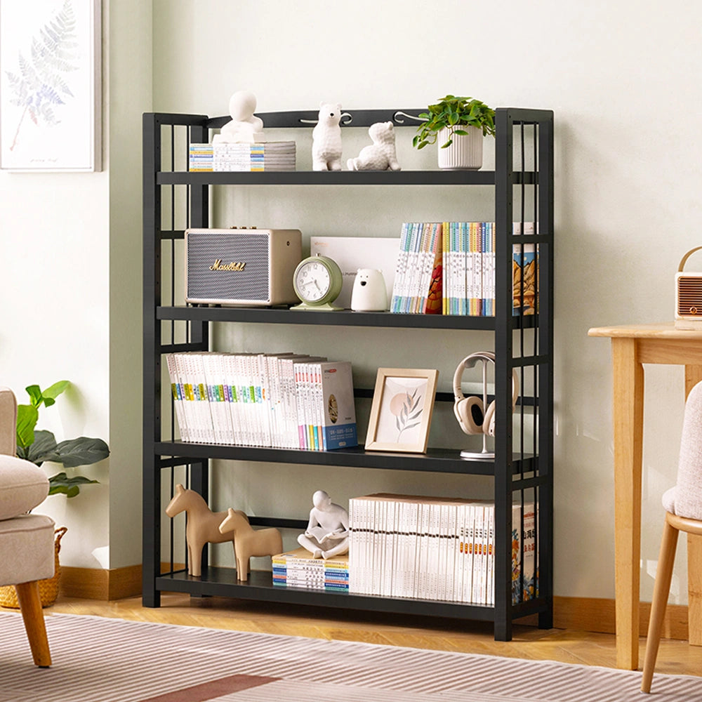 Multi-Tier Ladder Bookshelf Tall Storage Shelf