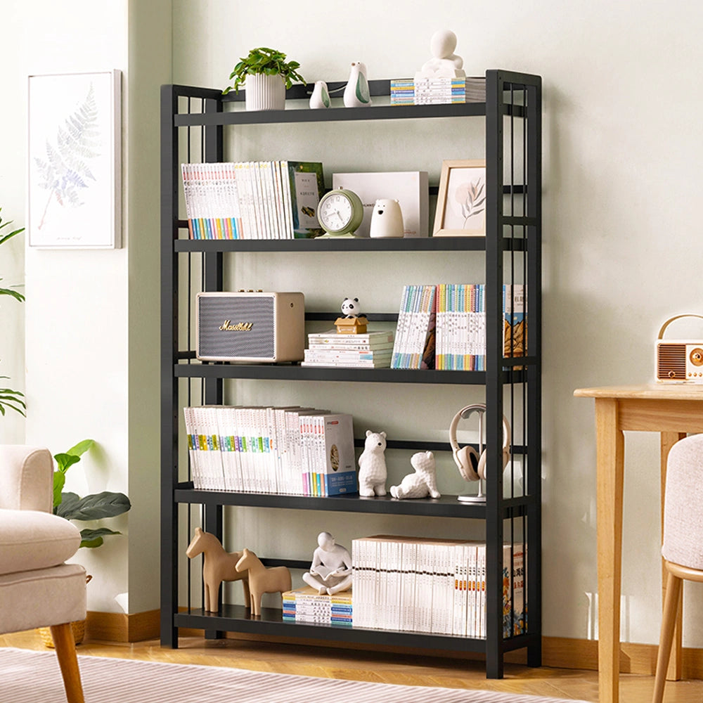 Multi-Tier Ladder Bookshelf Tall Storage Shelf