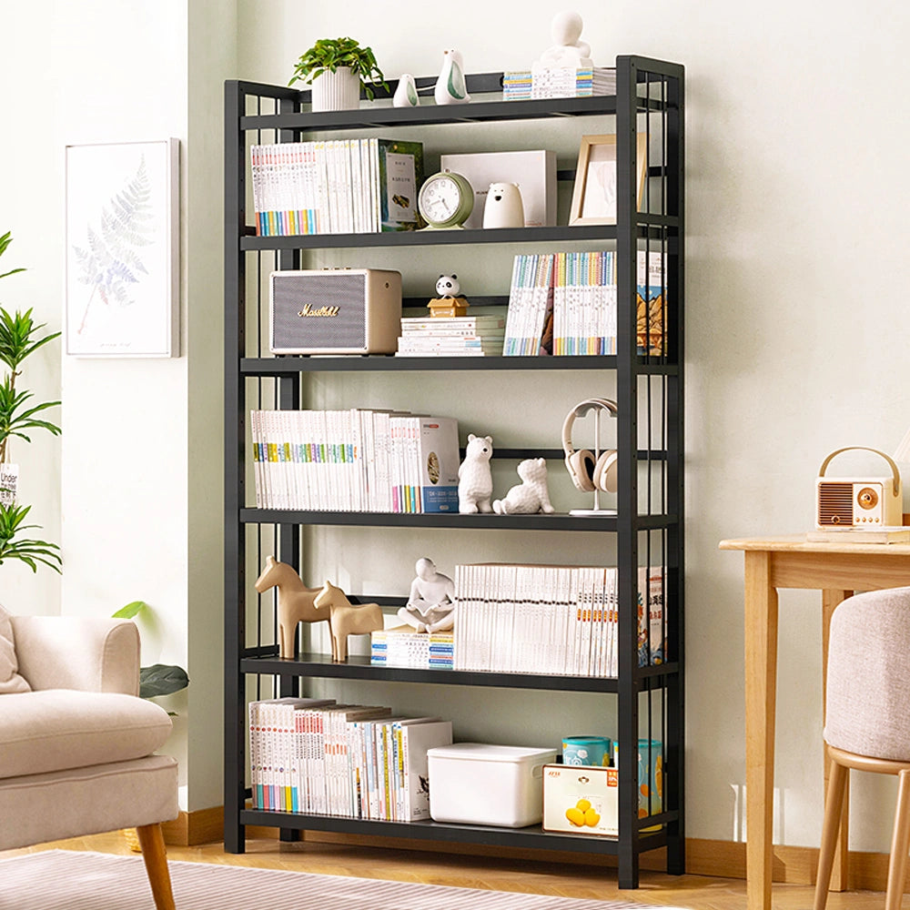 Multi-Tier Ladder Bookshelf Tall Storage Shelf