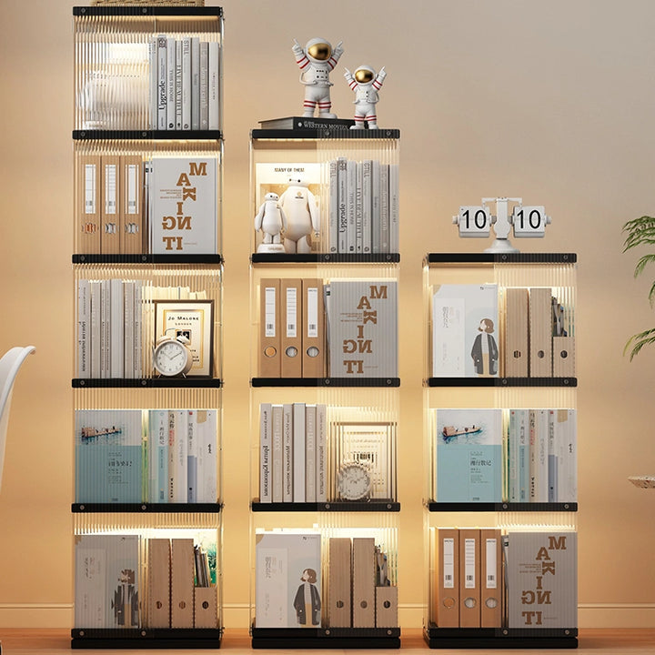 360-Degree Rotating Bookshelf Vertical Display Rack