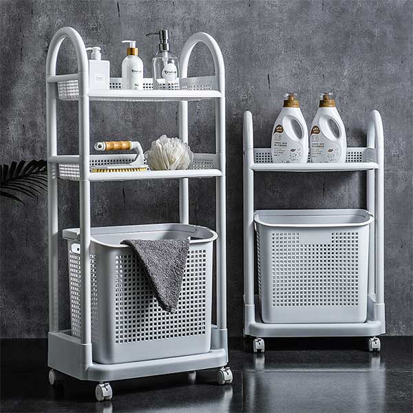 Simple Removable Multi-tiered Bathroom Storage Basket