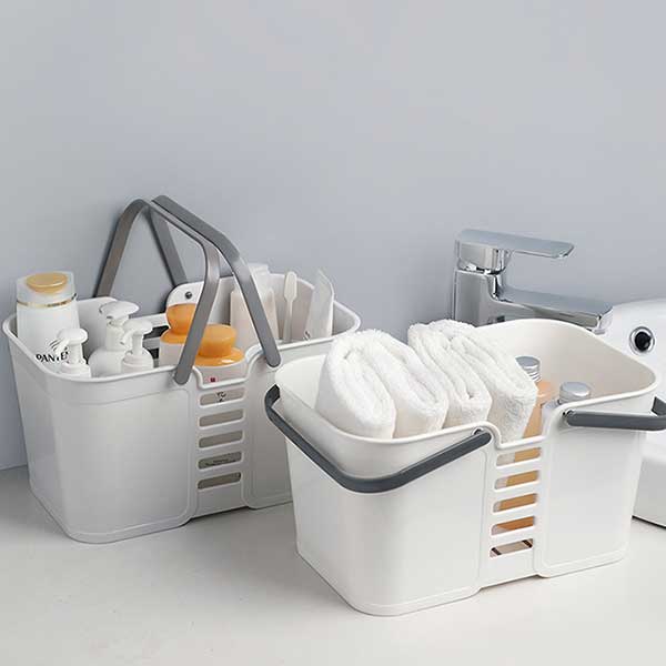 Plastic Laundry Basket Organizer for Bathroom