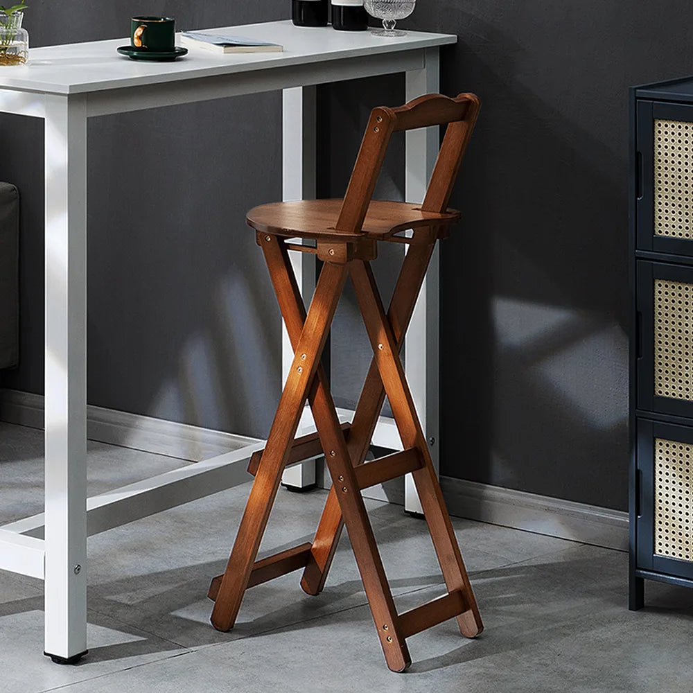 Solid Foldable Bar and Counter Stool