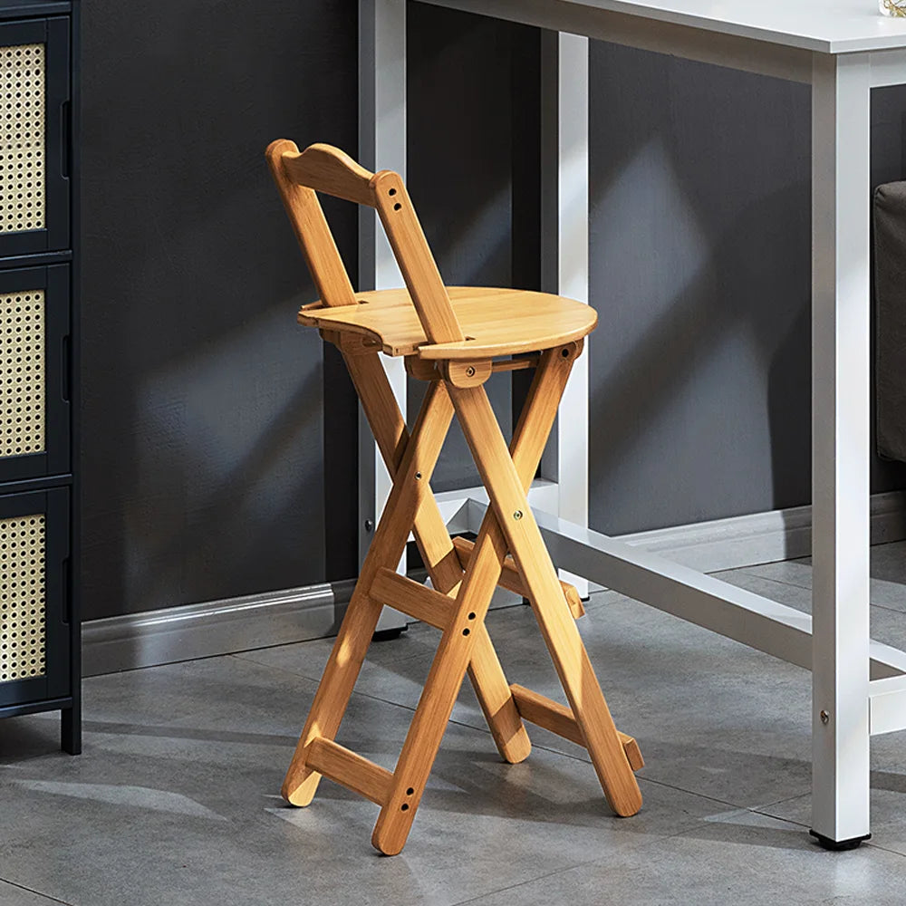 Solid Foldable Bar and Counter Stool